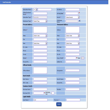 create customer chitfund