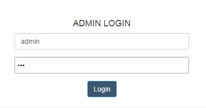 admin login