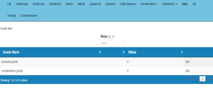 add goods type