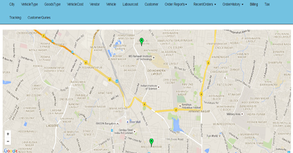 live tracking of minitruck