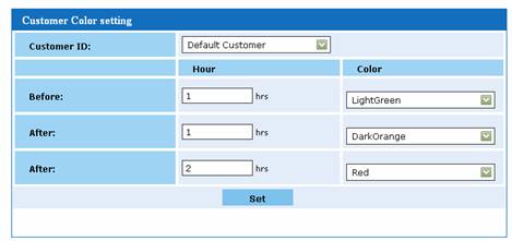 Customer Color setting